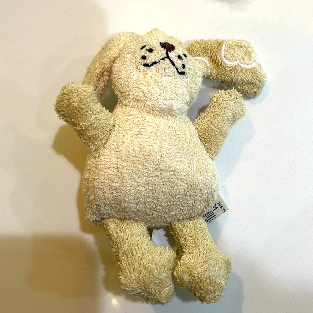 Pottery Barn bunny bath toy